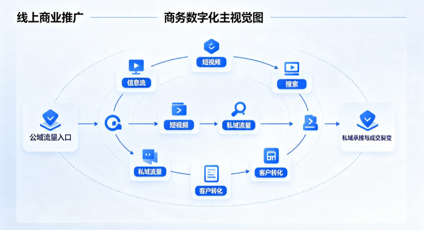 济南线上商业推广怎么做？全域流量闭环搭建与低成本转化实战指南